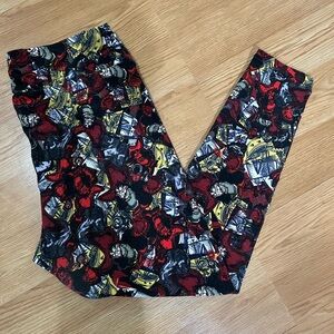 LulaRoe leggings. TC2. Captain Hook/disney villains/halloween.